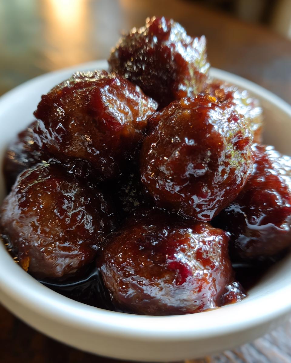 Crockpot Grape Jelly Meatballs - detail 1