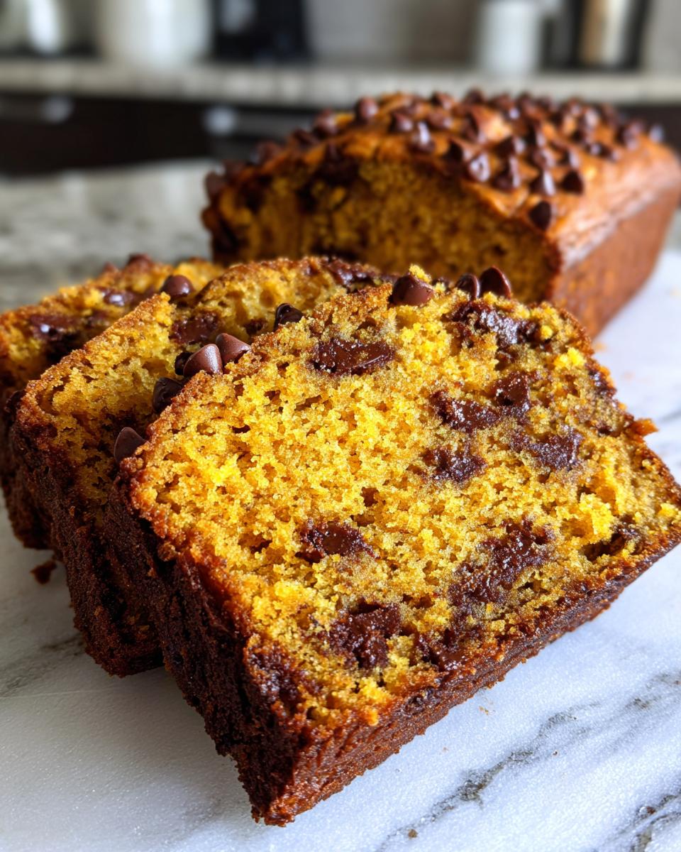 Chocolate Chip Pumpkin Bread - detail 1