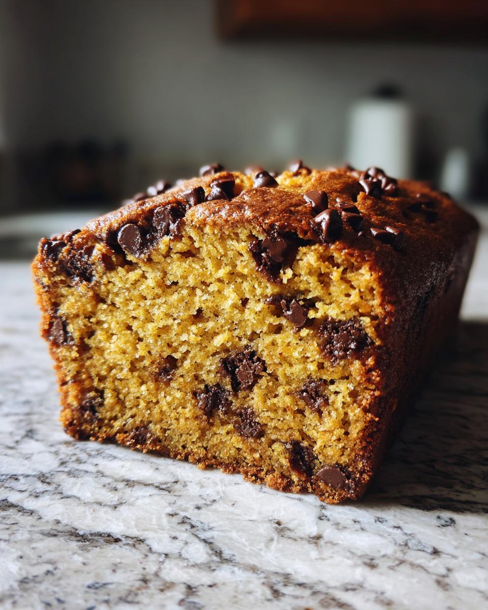 Chocolate Chip Pumpkin Bread - detail 2