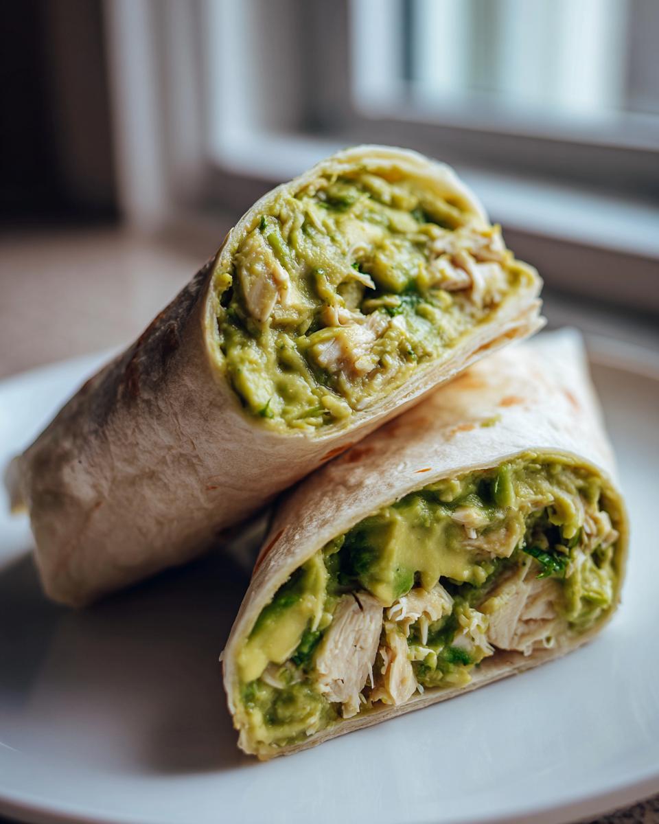 Avocado chicken wrap - detail 1