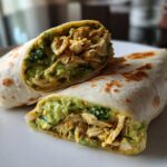 Avocado chicken wrap