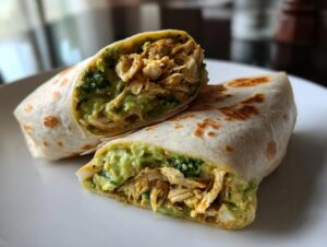Avocado chicken wrap