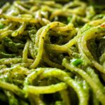 Avocado pesto pasta