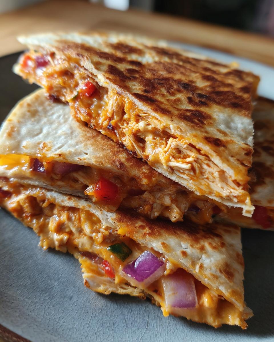 BBQ chicken quesadilla - detail 1