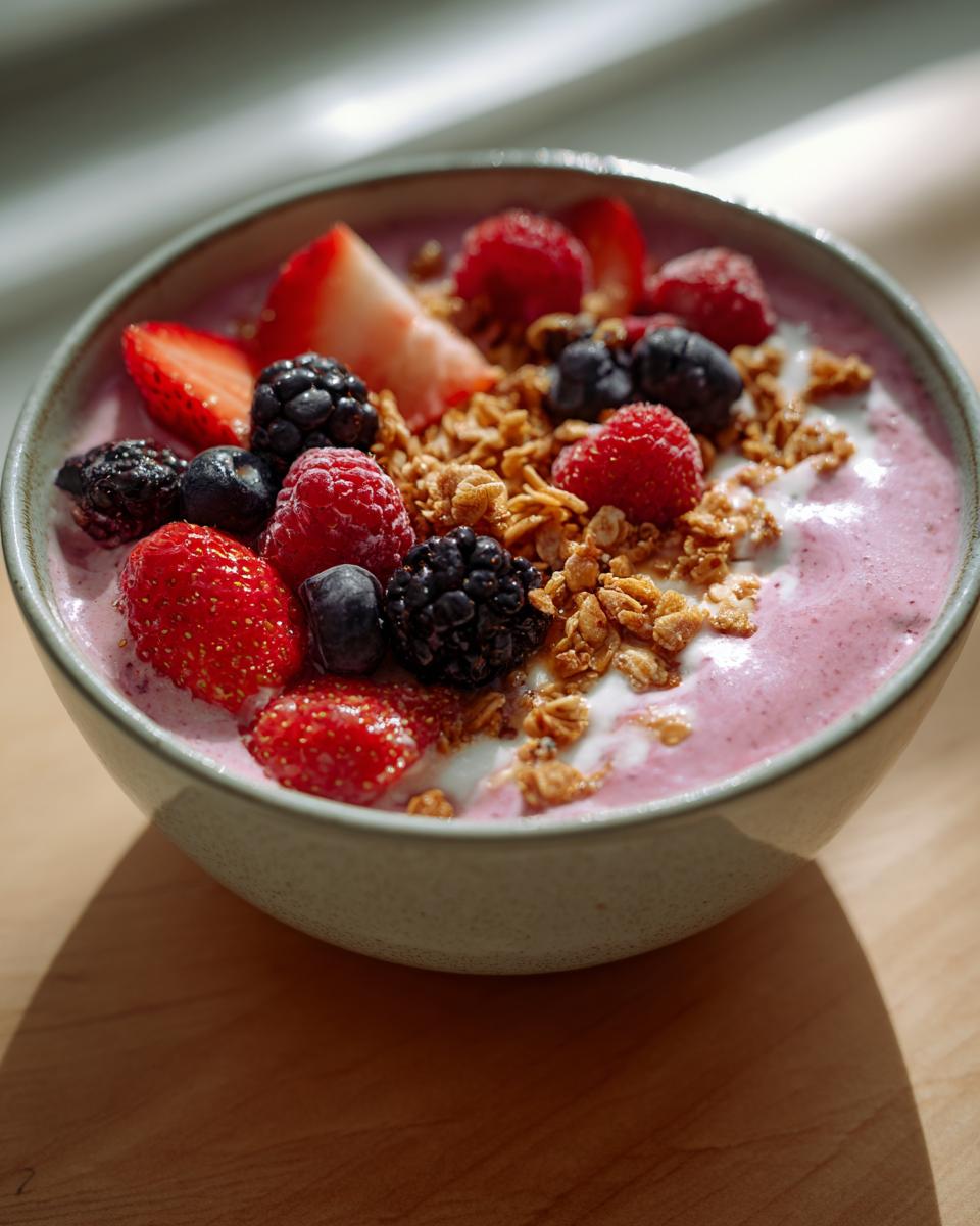 Berry smoothie bowl - detail 1