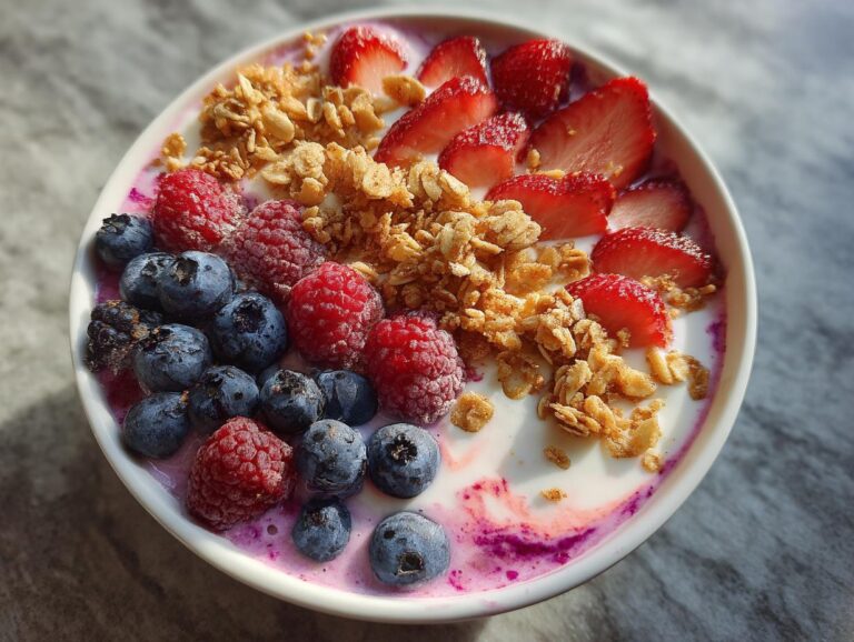 Berry smoothie bowl