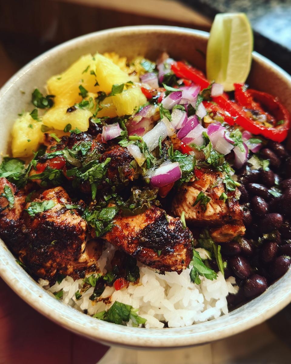 Caribbean jerk bowls - detail 1