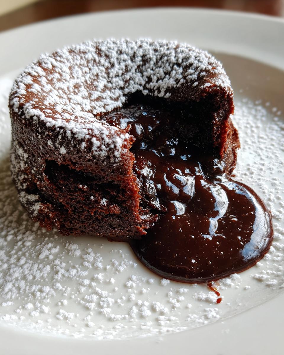 Chocolate lava cake - detail 1