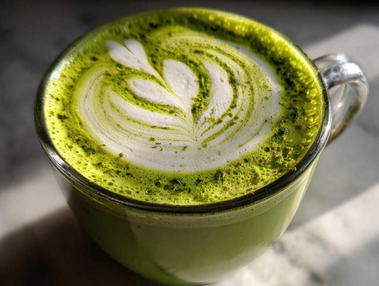 Amazing Coconut Matcha Latte in 5 Minutes