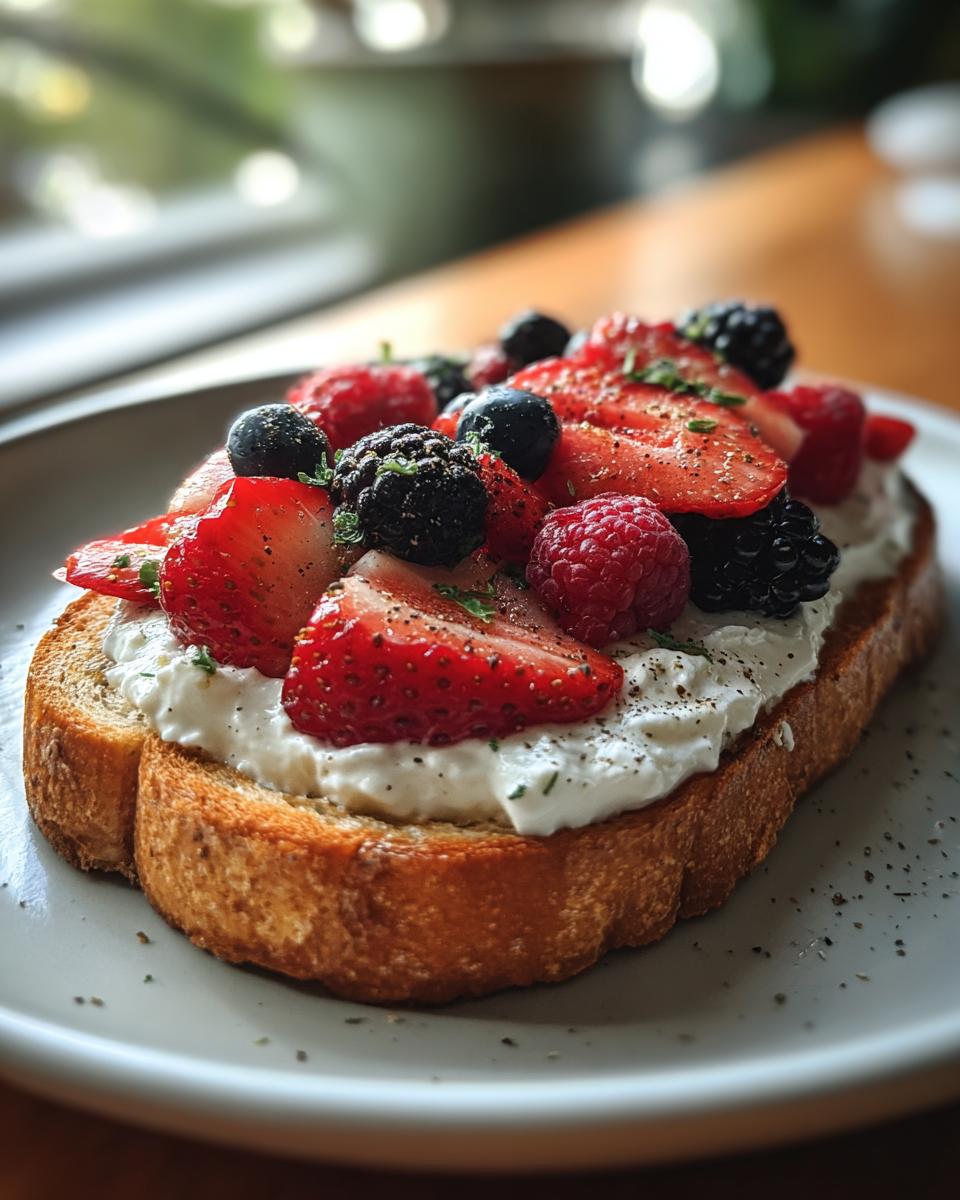 Cottage cheese toast - detail 1