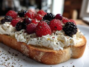 Cottage cheese toast