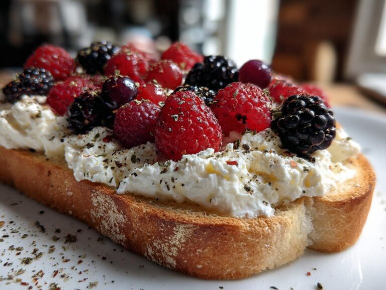 Cottage cheese toast