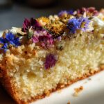 Edible flower desserts