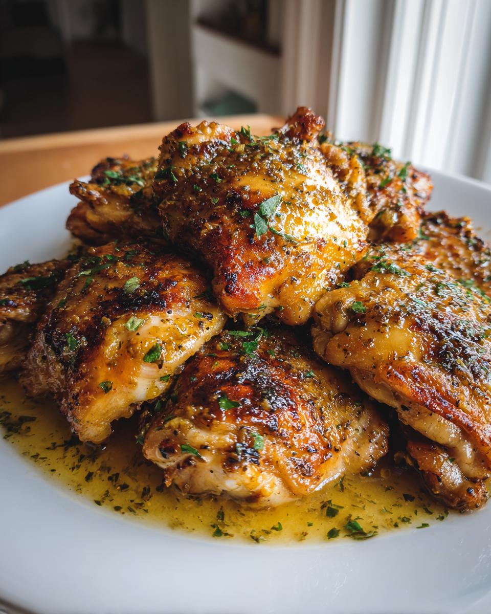 Garlic lemon chicken thighs - detail 1