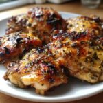 Garlic lemon chicken thighs