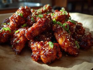 Honey sriracha wings