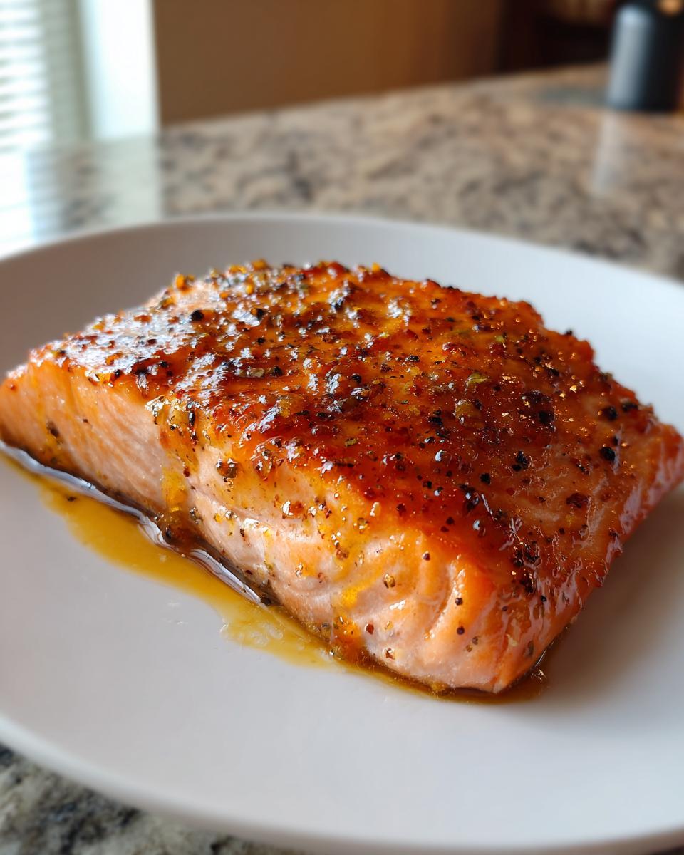 Hot honey salmon - detail 1