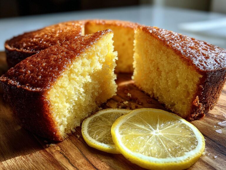 Lemon olive oil cake