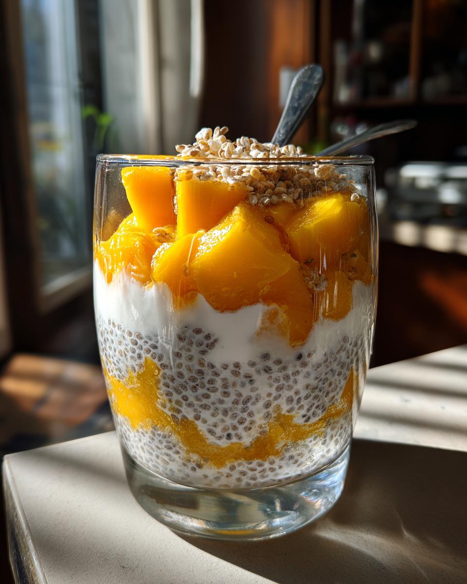Mango chia pudding - detail 1