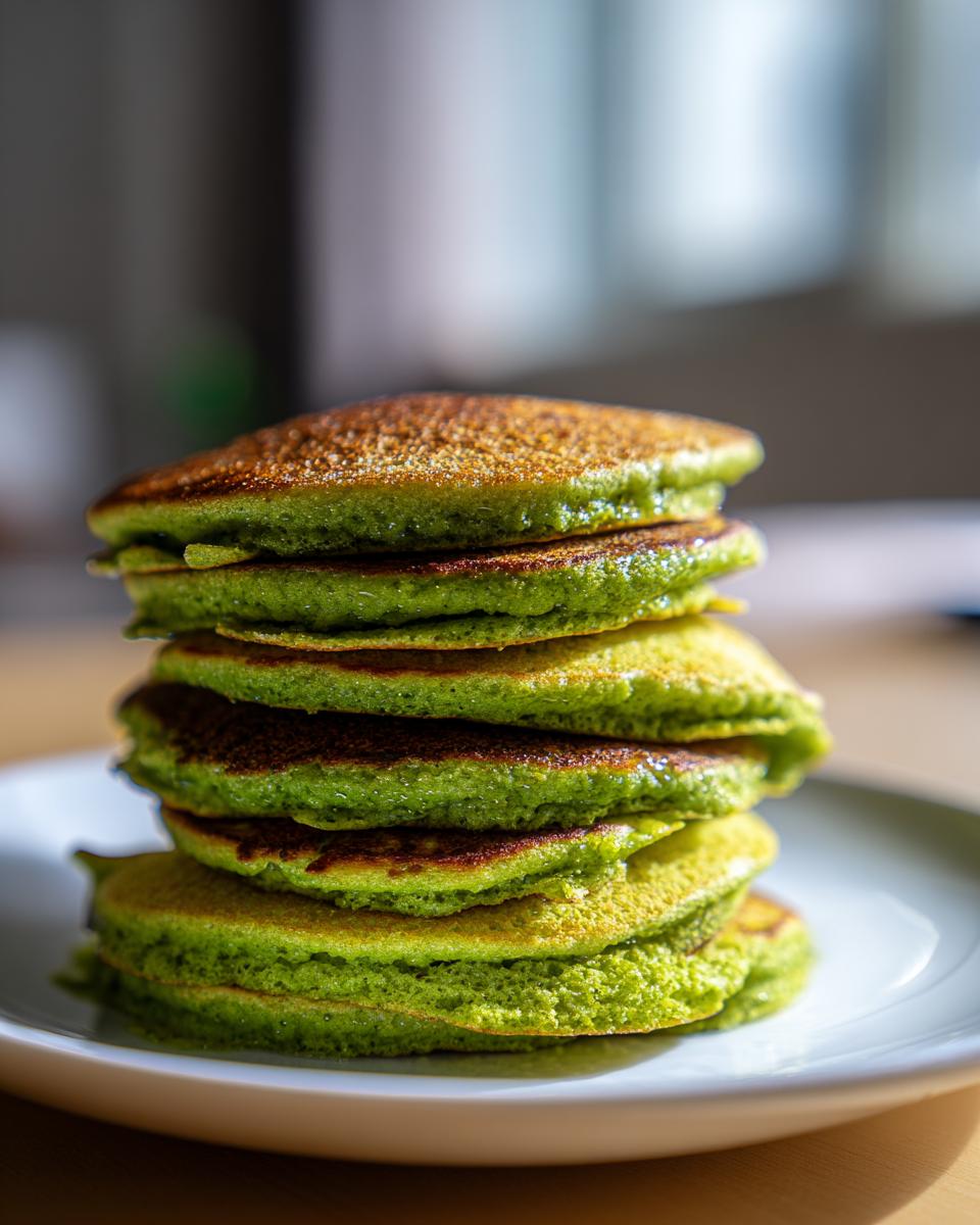 Matcha pancakes - detail 1