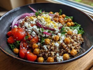 Mediterranean grain bowls