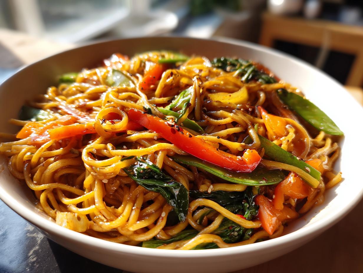Amazing Spicy Noodle Stir Fry in 30 Minutes