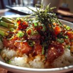 Spicy tuna rice bowls