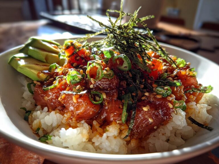 Spicy tuna rice bowls
