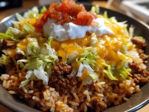 Taco rice bowls