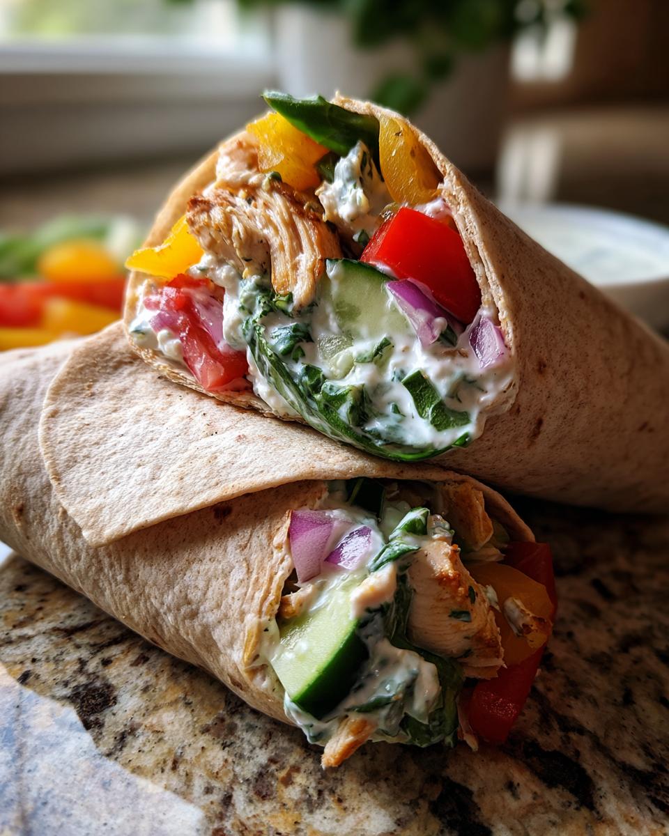 Tzatziki chicken wraps - detail 1