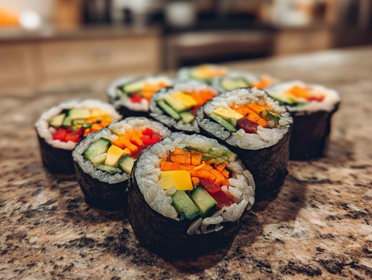 Amazing Veggie Sushi Rolls: 4 Fresh Flavors